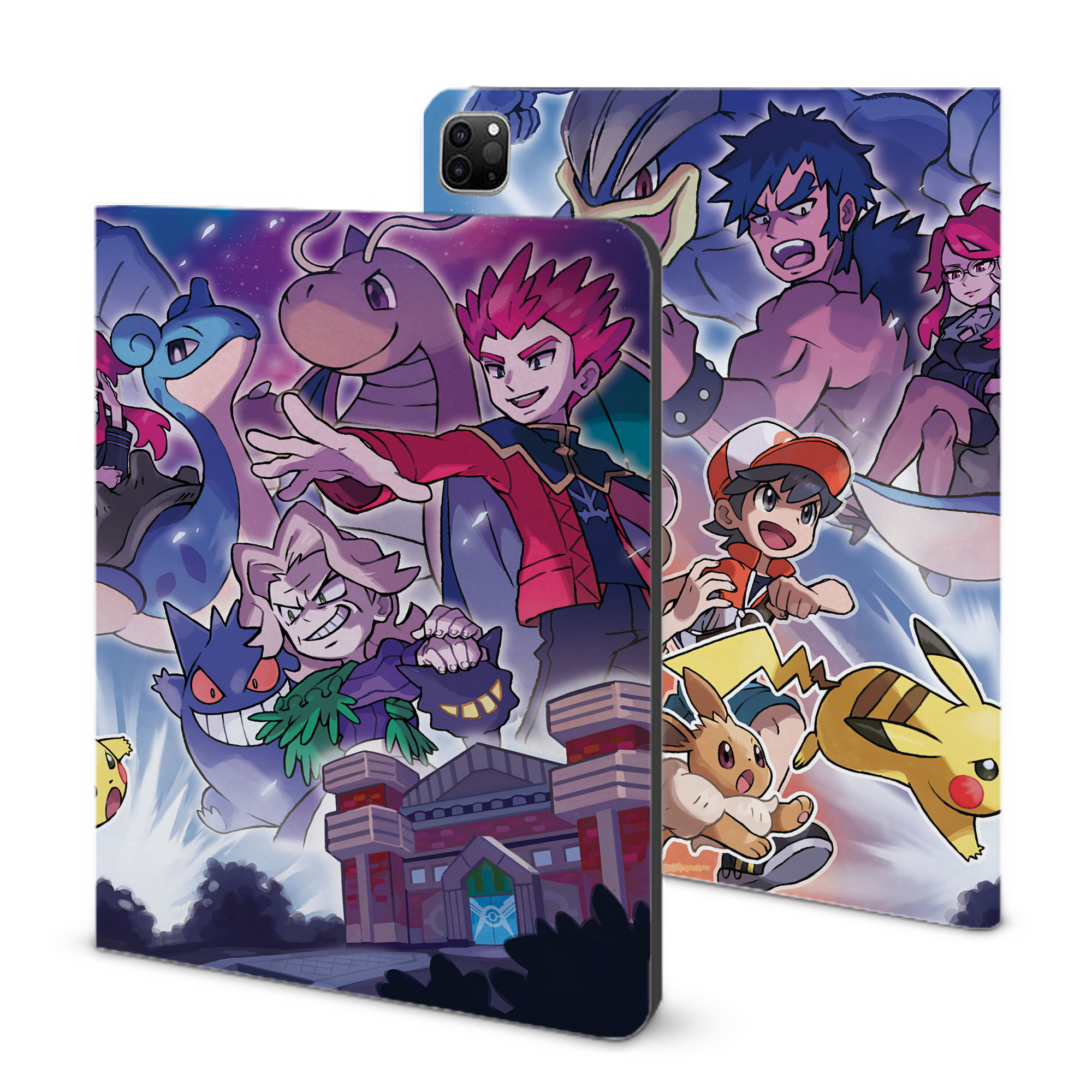 （画像用） ポケットモンスター Pokémon IPad ケース ブック型 PUレザー TPU 耐衝撃 軽量 薄型 ペン収納なし 全面保護 IPad 各モデル対応